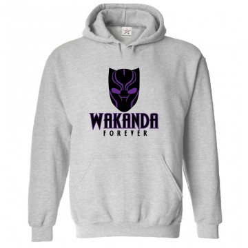 Wakanda Forever Classic Unisex Kids and Adults Pullover Hoodie For Sci-Fi Movie Fans								 									 									